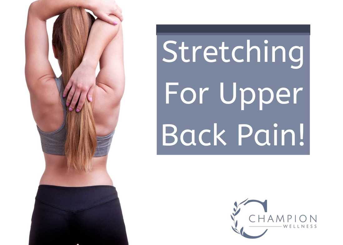 Stretch for upper back pain