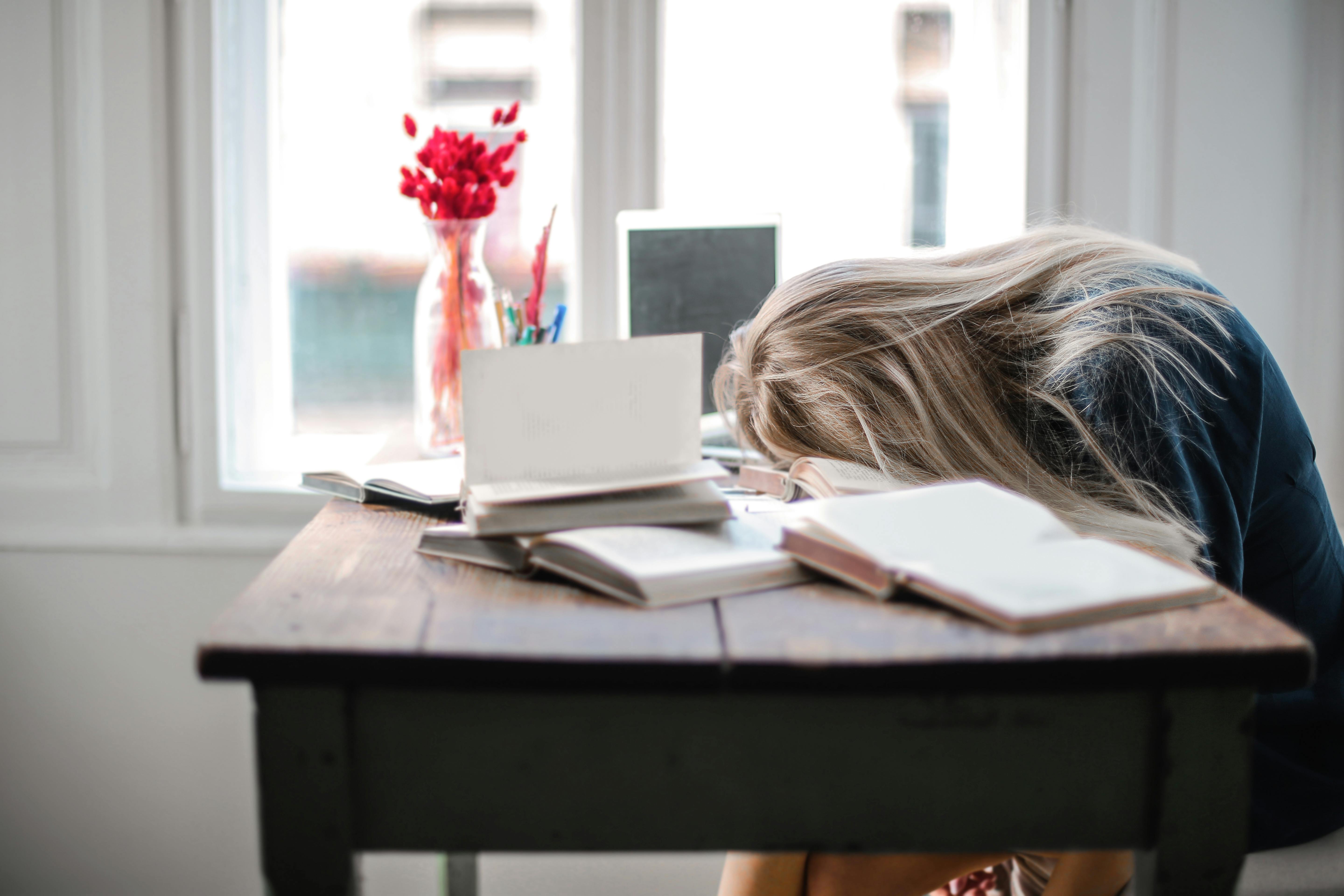 Asleep at the desk